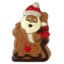 Weihnachtsmann mit Schlitten 